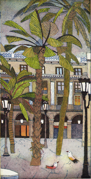 Barcelona, Plaza real / Jutta Votteler /