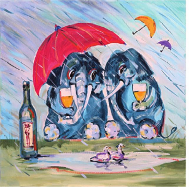 ..aber der Wein ist schön trocken..../ Alfred Gockel /
