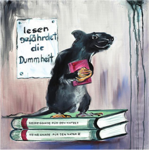Leseratte/ Alfred Gockel /