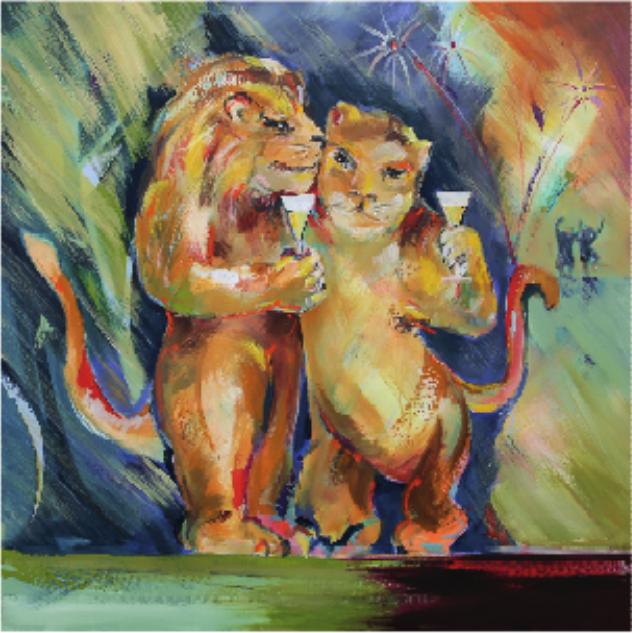 Partylöwe/ Alfred Gockel /